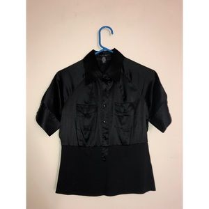 Black short sleeve jacket